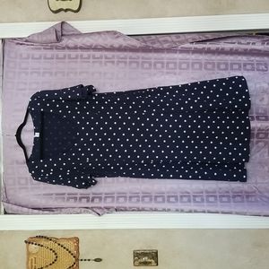 Navy print summer dress